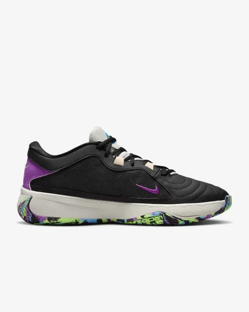 کفش بسکتبال Nike Zoom Freak 5 رنگ مشکی سبز فسفری