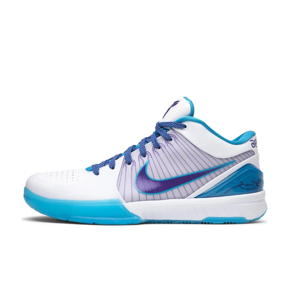 کفش بسکتبال Nike Kobe 4 Protro سفید آبی بنفش