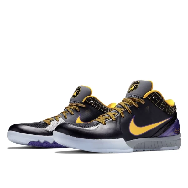 کتونی بسکتبال Nike Kobe 4 Protro نایک کوبی پروترو 4 مشکی زرد بنفش