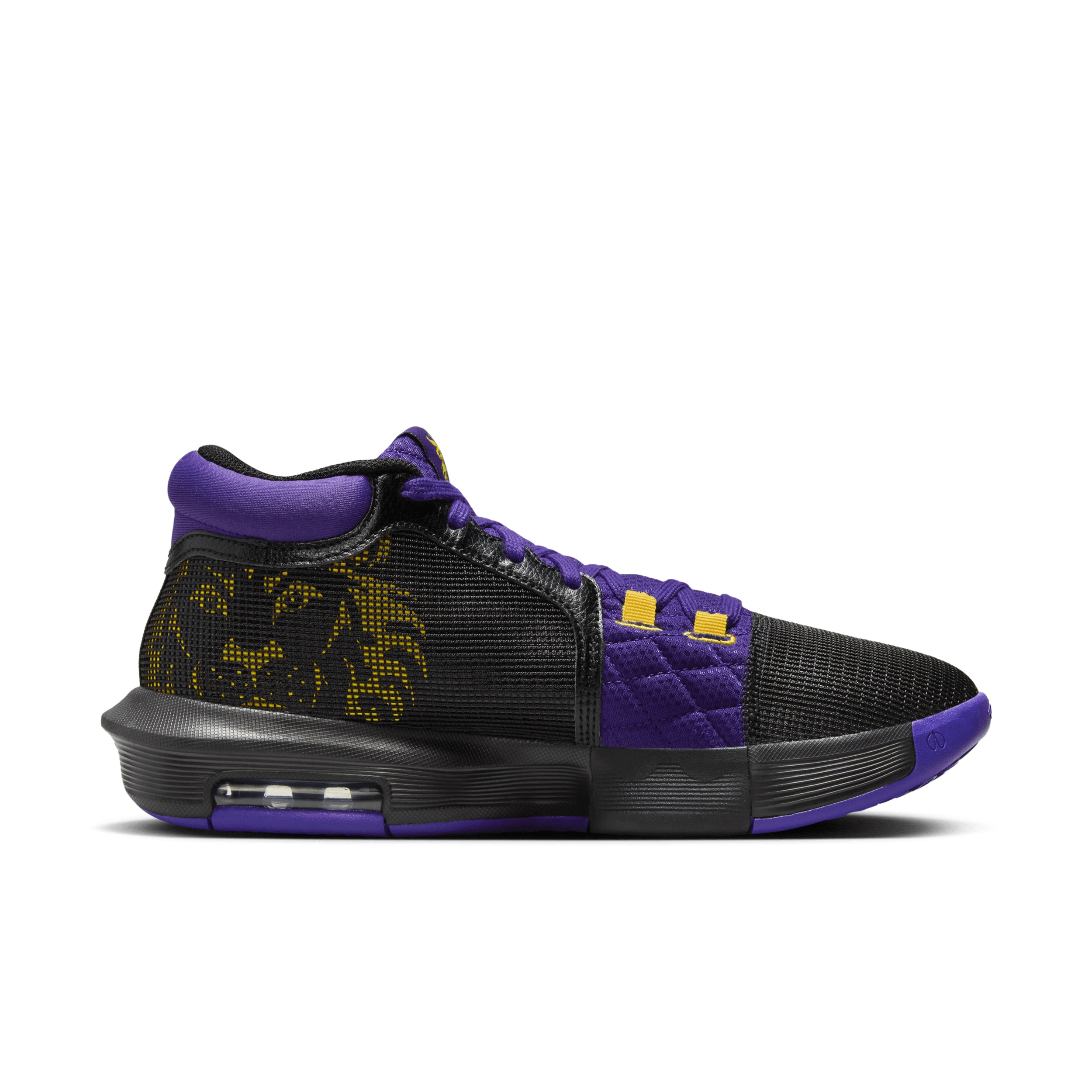 کتونی بسکتبال Nike Lebron Witness 8 مشکی بنفش