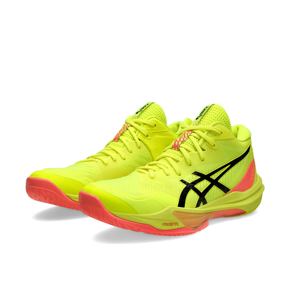 کتونی بسکتبال Asics Sky Elite 3 Paris رنگ زرد فسفری و گلبهی