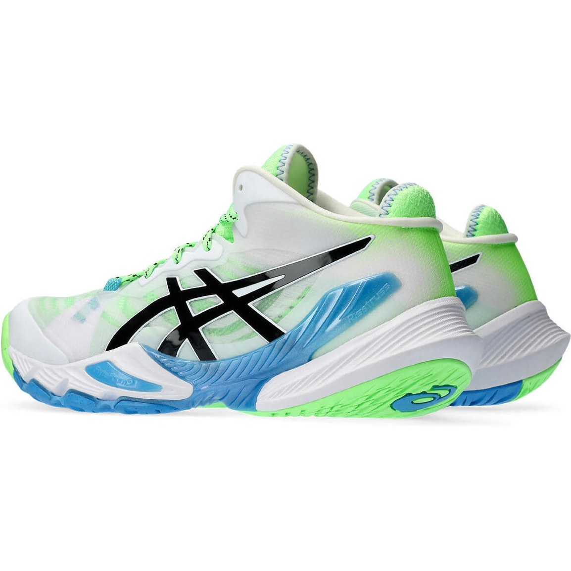 کتونی والیبال Asics Metarise Tokyo رنگ سفید آبی سبز