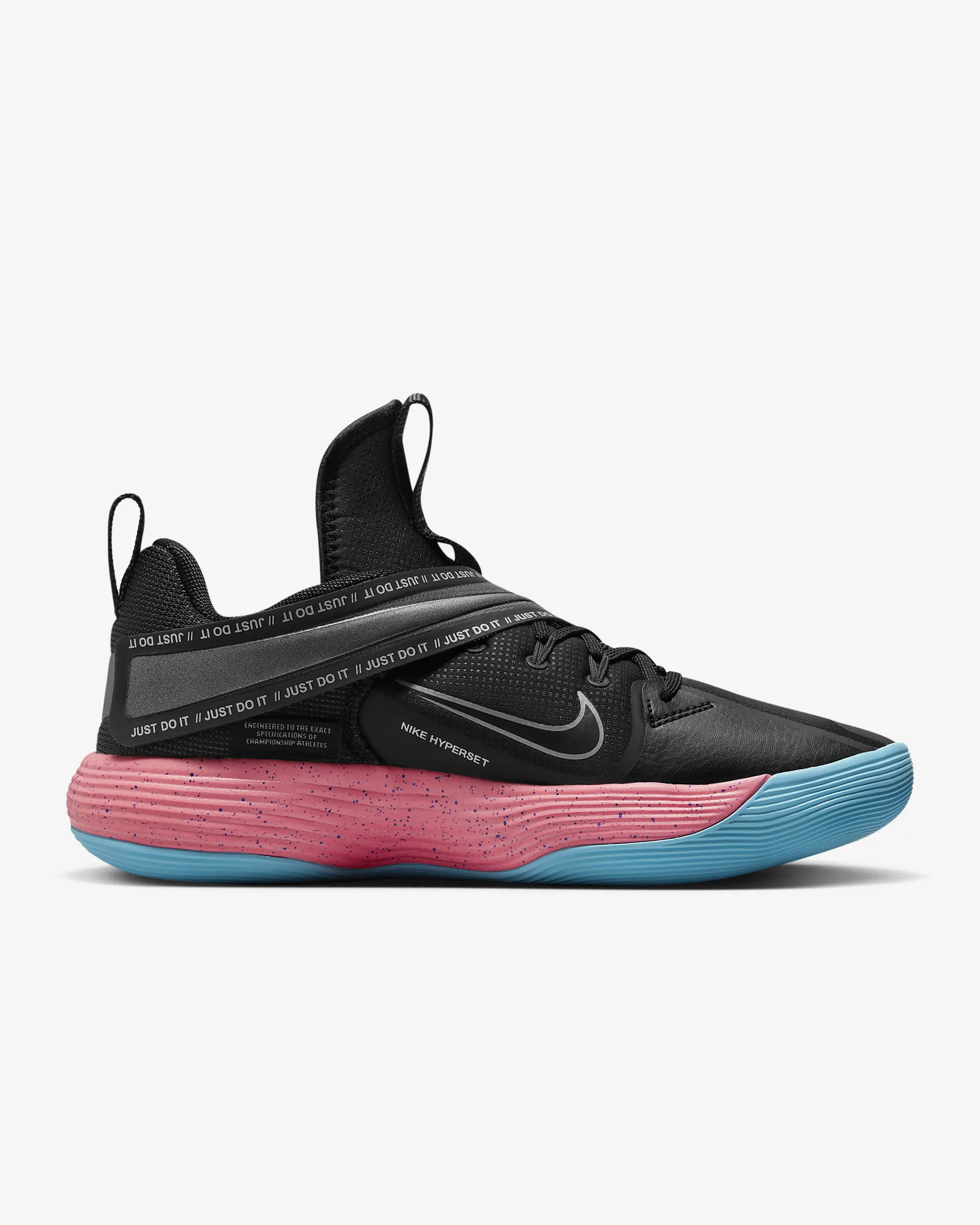 کتونی والیبال Nike HyperSet 1 رنگ مشکی صورتی آبی