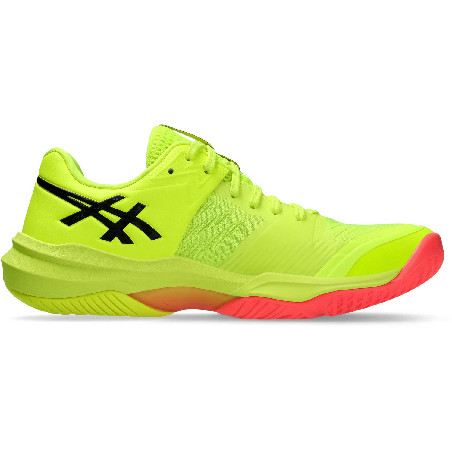 کتونی والیبال بدون ساق Asics Sky Elite 3 Paris Low رنگ زرد فسفری و گلبهی