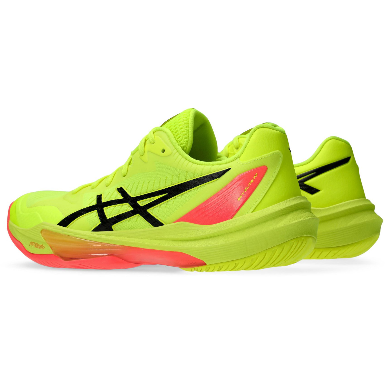 کتونی والیبال بدون ساق Asics Sky Elite 3 Paris Low رنگ زرد فسفری و گلبهی
