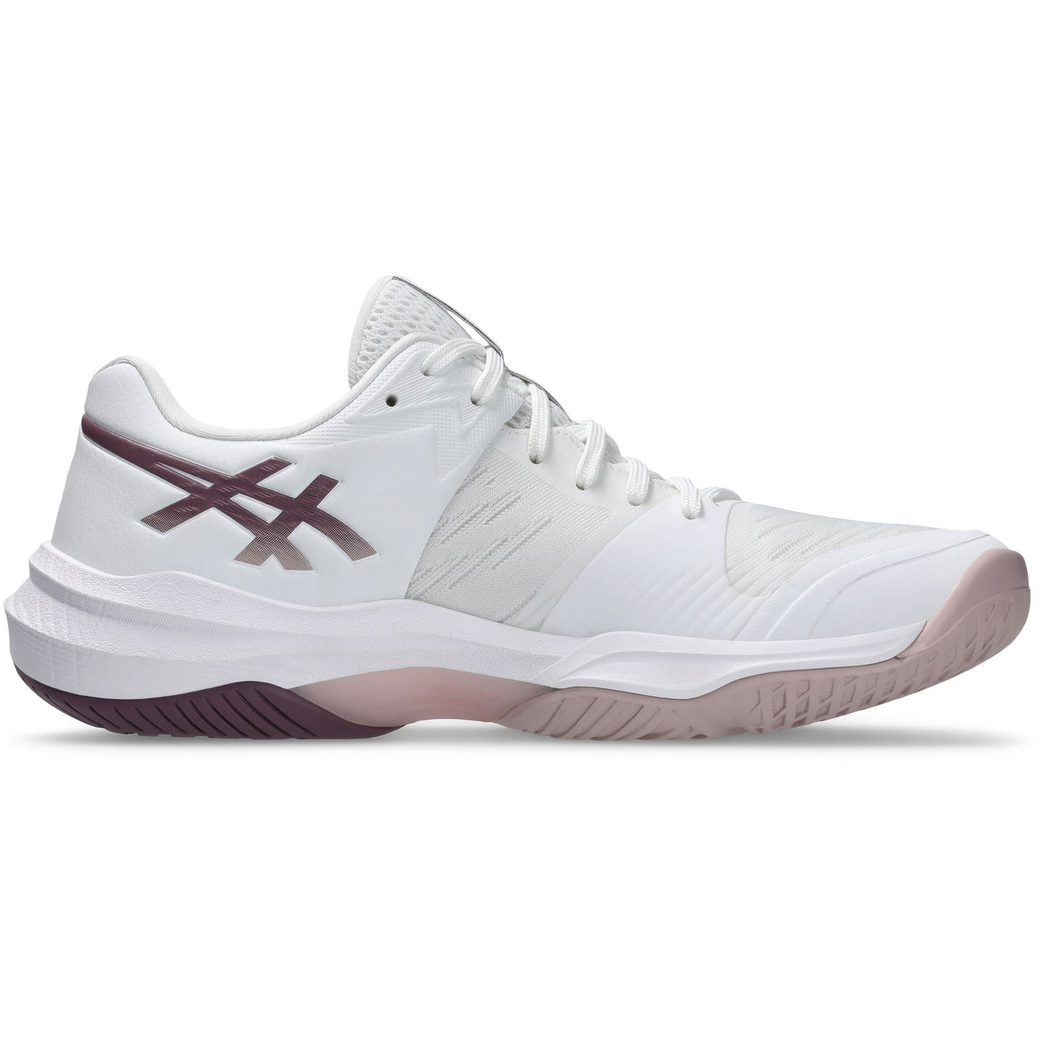 کتونی والیبال بدون ساق Asics Sky Elite 3 Paris Low رنگ سفید، صورتی روشن، زرشکی