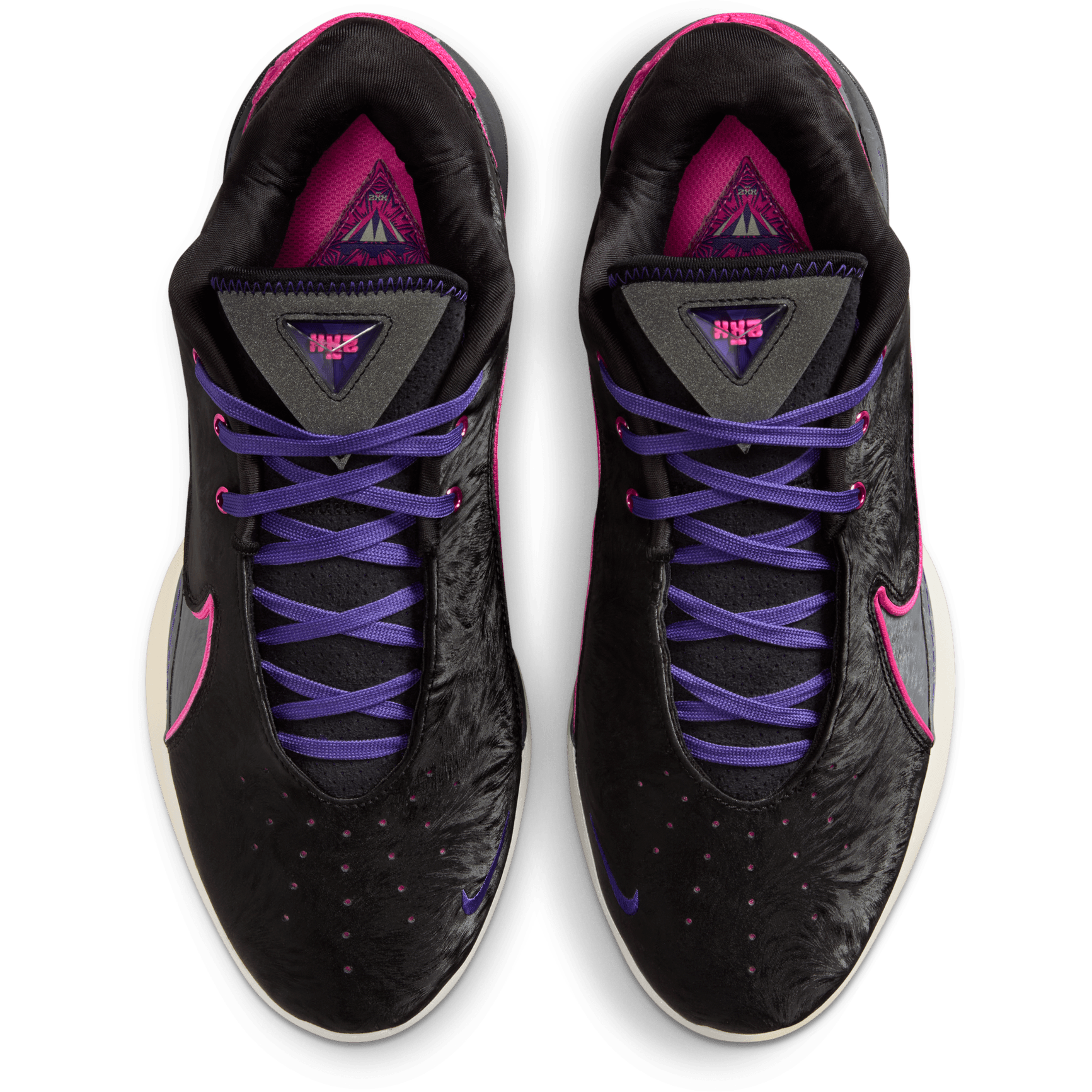 کتونی بسکتبال Nike LeBron 22 مشکی صورتی بنفش