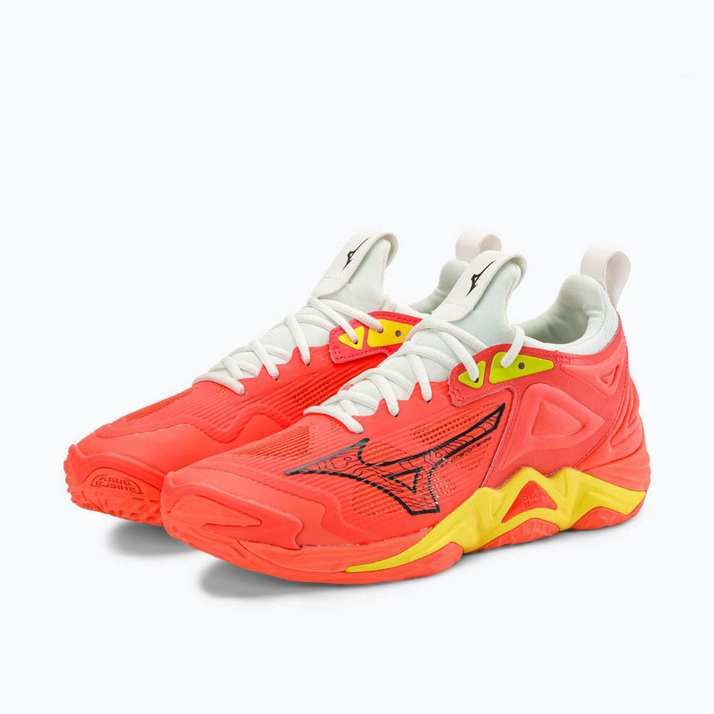 کتونی والیبال Mizuno Momentum 3 میزانو مومنتوم 3 رنگ نارنجی زرد