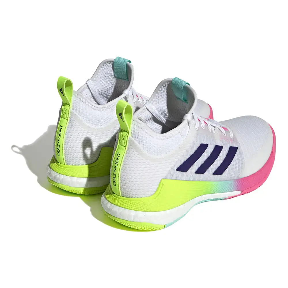 کتونی والیبال Adidas Crazyflight Mid آدیداس کریزی فلایت مید رنگ سفید، رنگارنگ