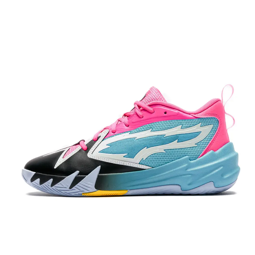 کتونی بسکتبال Puma Scoot Zero پوما اسکوت زیرو رنگ مشکی صورتی آبی